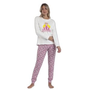 62955-0-000004-damen-langarm-pyjama-barbie-chic-crudo