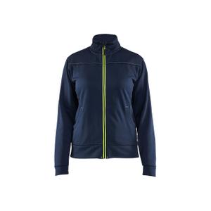 339425268633-3394-sweatshirt-mit-reissverschluss-damen-blaklader-marineblau-gelb