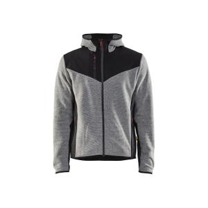 594025369099-5940-softshell-sweatshirt-blaklader-grau-schwarz-gesprenkelt
