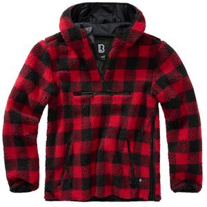 5023-41-fleece-brandit-teddy-worker-rot-schwarz