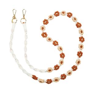 fleur-camel-geflochtenes-smartphone-halsband-mit-blumenmotiv-charlot-paris-kamel-130-cm