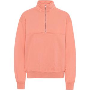 cs1014-brightcoral-sweatshirt-1-4-reissverschluss-colorful-standard-organic-bright-coral