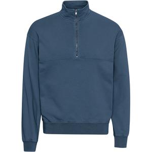 cs1014-petrolblue-sweatshirt-1-4-reissverschluss-colorful-standard-organic-petrolblau