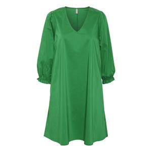 50110603-186030-kleid-kurz-3-4-armel-frau-culture-antoinett-frohlich-grun