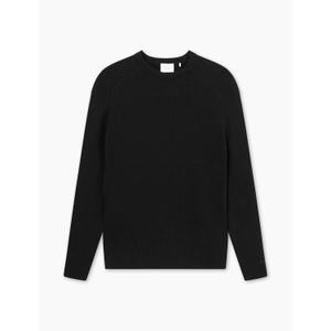 f1070-black-pullover-foret-cone-rib-schwarz