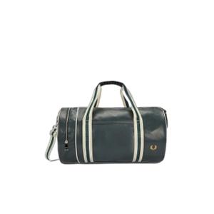 fpl7255-t11-reisetasche-fred-perry-classic-barrel-vert-nuit-ecru-tu