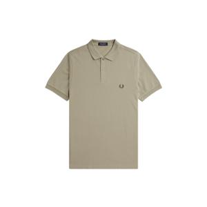 fpm6000-u84-polo-shirt-fred-perry-plain-warmgrau-ziegelrot-carrington-road