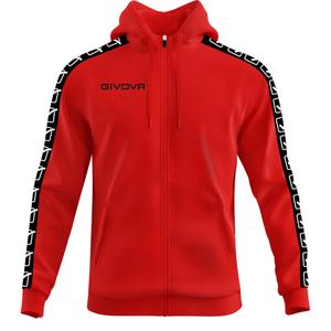 ba10-0012-sweatshirt-mit-kapuze-streifen-full-zip-givova-rot