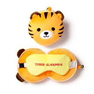 cush275-reisekissen-tiger-restazz-plusch-2-in-1-mit-augenmaske-puckator-gelb-15x28x6-cm